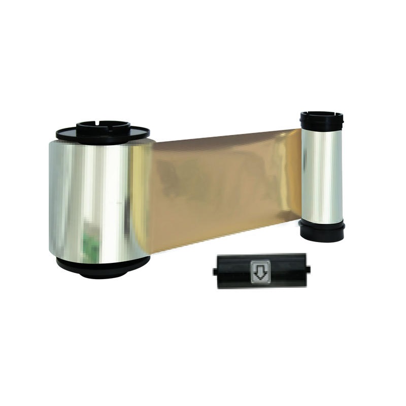 Picture of Smart-70 gold without overlay ribbon/dye film (K) - 3000 print. Smart 55659198 / 659198.